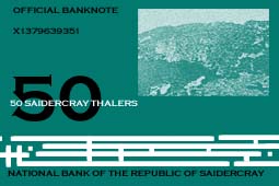 50 ST banknote (scale 1:1.2)