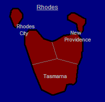 Map of Rhodes
